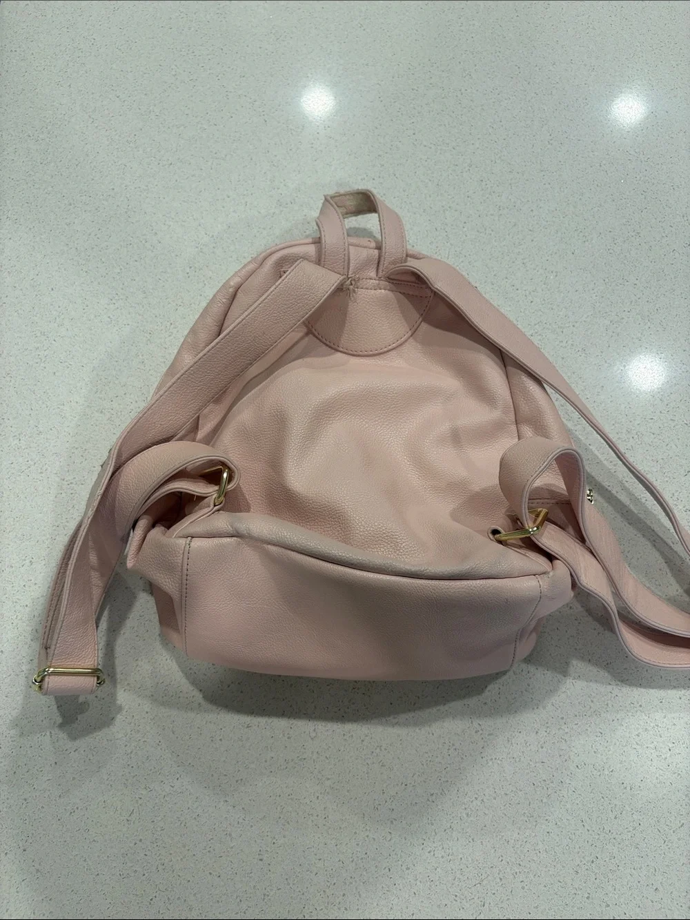 Pink Betsey Johnson Quilted Heart Backpack with Bow Accent
